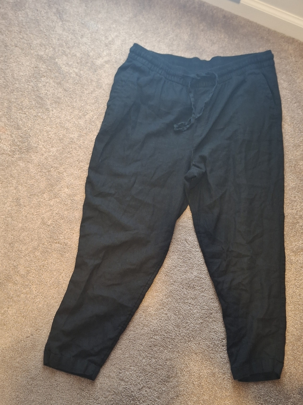 Old Navy Black Drawstring Joggers Womens Large